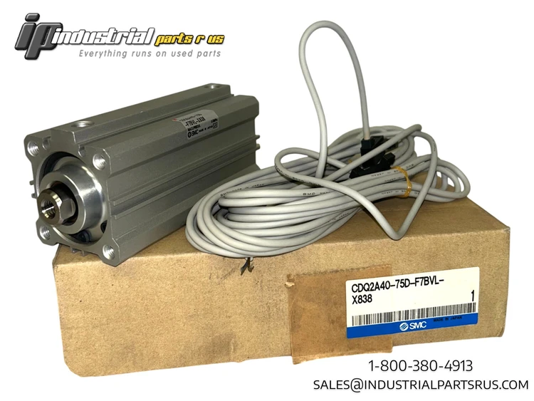 Used SMC CDQ2A40-75D-F9BVL-X838 Parts (Hydraulics and Pneumatics) Kentucky US | Industrial Parts R Us Inc. #483939