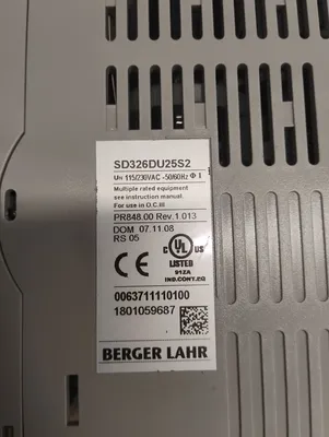 BERGER LAHR SD326DU25S2 Servo Drives & Amplifiers | ESS Industrial Equipment Sales (6)