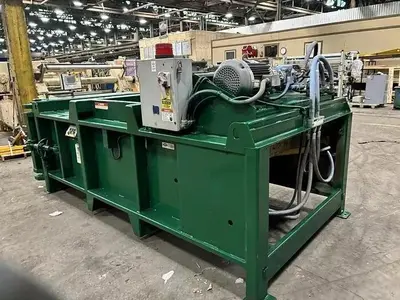 EXCEL EX-60 CLOSED DOOR DUAL 6" CYLINDER HORIZONTAL BALER