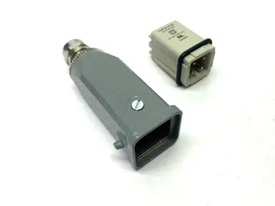 Used HARTING Male Insert Han 3A w/ Quick-Lock 1,5mm 10A DAMAGED Connector Accessories Michigan US | Maverick Industrial Sales #1414236