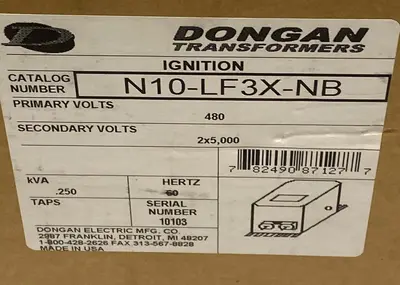 Used DONGAN N10-LF3X-NB Miscellaneous Equipment (Electrical & Power) | Surplus Asset Holdings #1192630