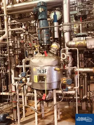 USED Gaspar 30 Gal Gaspar Reactor, 316L S/S, 150/150#