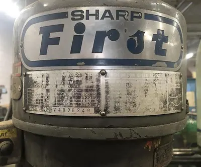 SHARP FIRST MILLING MACHINE