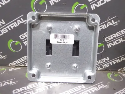 Lot of 25 Thomas & Betts RS5 Dual Toggle Switch Receptacle Covers 4" Square New NIB