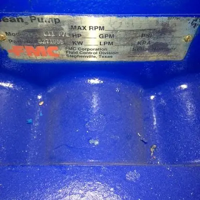 FMC Bean Royal High Pressure Piston Pumps