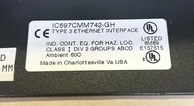 Used GE FANUC IC697CMM742-GH PLC Ethernet Equipment Ohio US | Surplus Asset Holdings #1338376