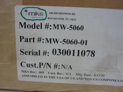 NEW MKS INSTRUMENTS MW-5060