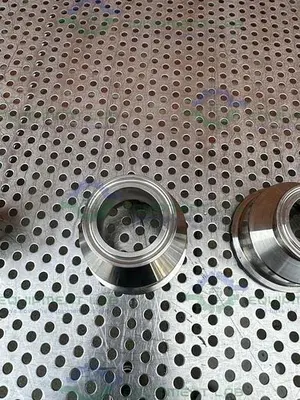 USED PICK HEATERS STAINLESS STEEL CHECK VALVE W/ 1.5" SANITARY FITTING