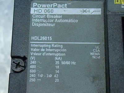 NEW SQUARE D HDL26015
