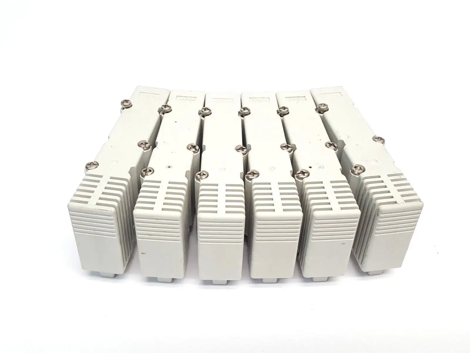 Lot of 6 SMC Manifold End Cap - Used