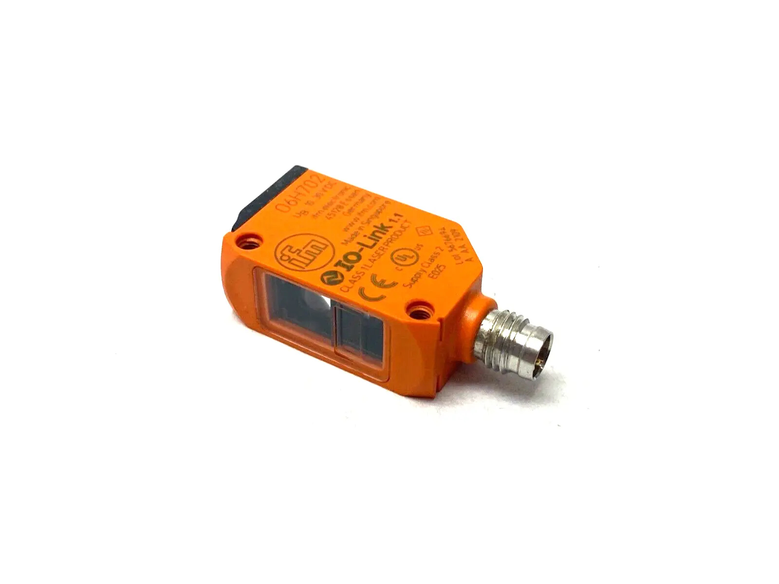 O6H702, O6HLFPKG/AS/4P | Ifm O6H702 Diffuse Reflection Sensor Background Suppression O6HLFPKG/AS/4P - Used