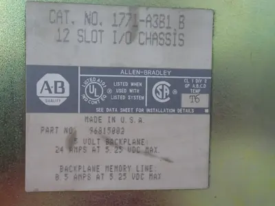 USED ALLENBRADLEY 1771A3B1 B