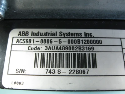 USED ABB ACS601-0006-5-000B1200000