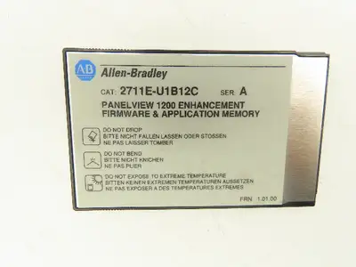 Allen Bradley 2711E-U1B12C PanelView 1200 Enhancement Memory Card 4Mb Ser A