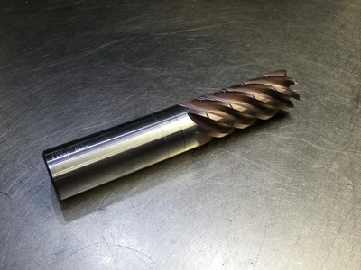 Kyocera / SGS 1" 7 Flute Carbide Cr Endmill 1" Shank .06 R 77303 (LOC2939A)