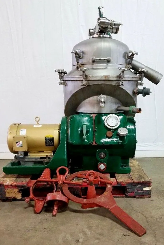 Alfa-Laval BRPX 207 SGV-19-60 purifier centrifuge, 316SS.