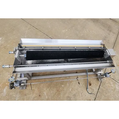 Used 1/2HP Motorized Sanitary Conveyor Belt Washing System - 54"W