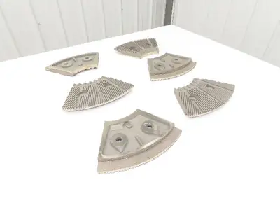 Andritz D23B124 LoCo Refiner Plates Sprout C25 Alloy AA Taper