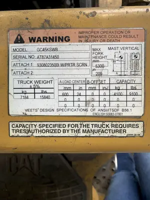 USED CATERPILLAR GC45KSWB