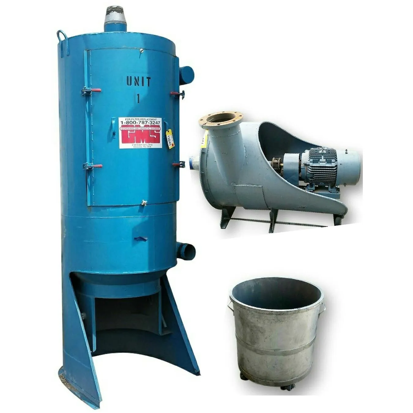 Used 25HP Aicentric Industrial Vacuum Filter Dust Collector