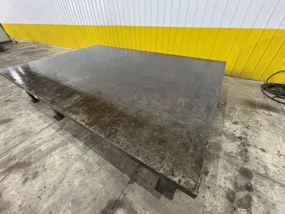 12'3" X 8'3" STEEL LAYOUT TABLE: STOCK #23550