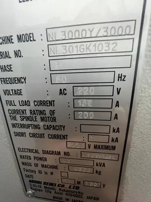 USED 2007 MORI SEIKI NL3000/3000