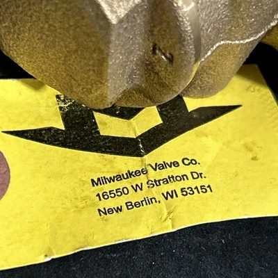 NEW Milwaukee Valve Company 125S 200W