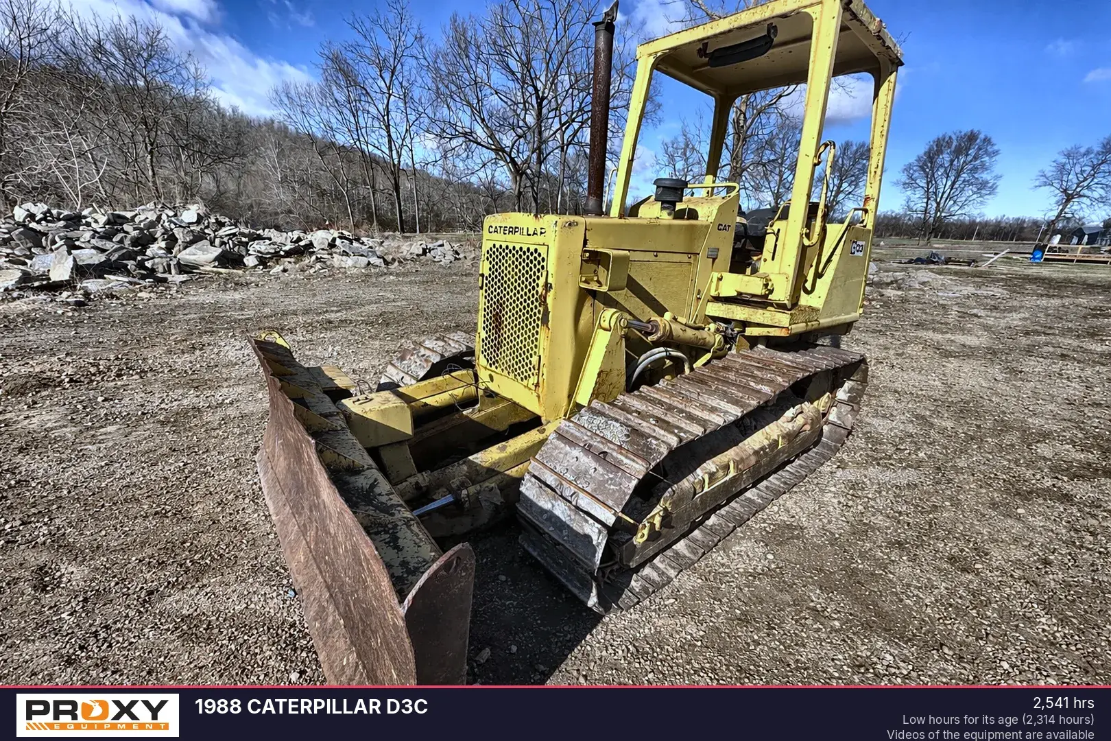 Used 1988 CATERPILLAR D3C Bulldozers Ohio US | Proxy Equipment #1382893