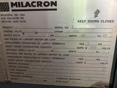 USED 2000 MILACRON,  CINCINNATI MILACRON MT225-15