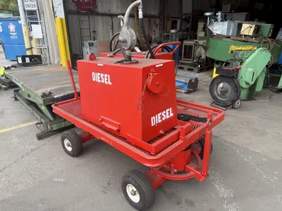 2 TANK DIESEL GAS ROLLING TRANSFER TOW CART: YOBRO #23997