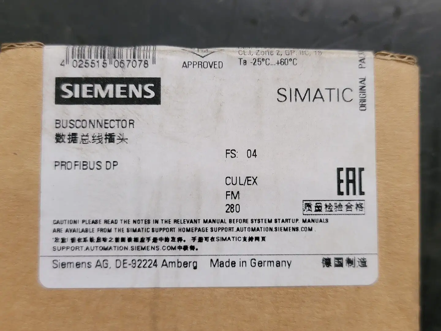 New | in-Stock SIEMENS 6ES7972-0BA12-0XA0 Misc Electrical & Power Parts British Columbia CA | Lenmark #254295