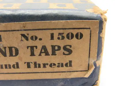 Butterfield No.1500 7/8"-9 3pc 4 Flute Tap Set Taper Plug Bottom HHS Bright