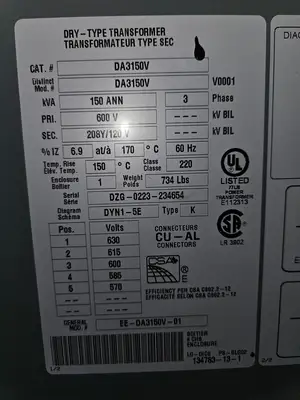 Used DELTA DA3150V Transformers British Columbia CA | Lenmark #1426560
