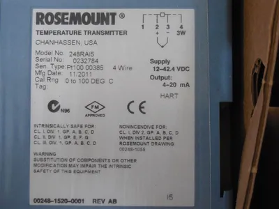 Rosemount 248RAI5 Temperature Transmitter Module New NIB