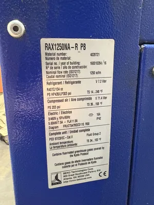Used BEKO RAX1250NA-R_PB Air Compressors (Misc) South Carolina US | ESS Industrial Equipment Sales #1352868