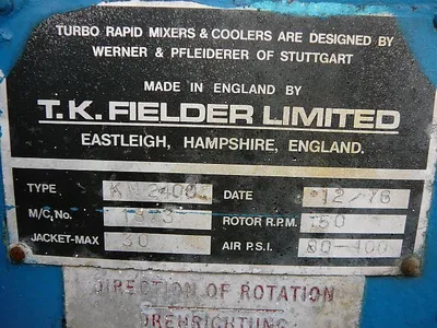 1976 T. K. FIELDER R500 Mixer Hochintensität | Perry Equipment (18)