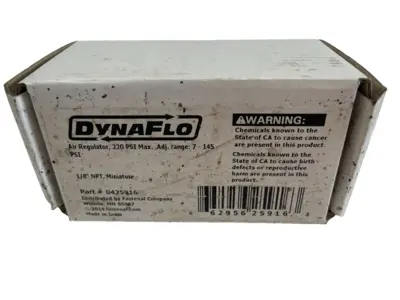 NEW DYNAFLO R13904 AIR REGULATOR 220 PSI MAX 0425916
