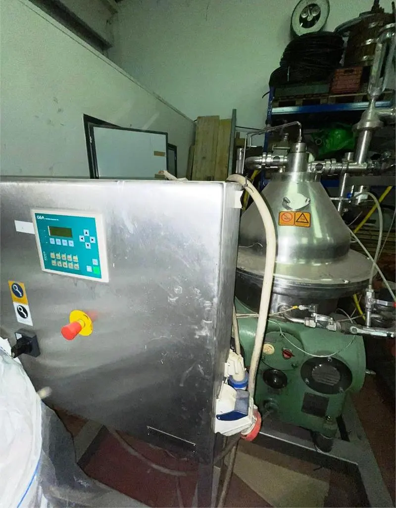 Westfalia SA 35-06-076 wine clarifier centrifuge skid, 316SS.