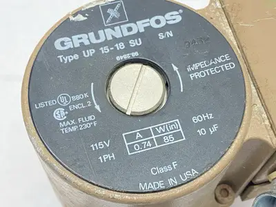 USED GRUNDFOS UNDER FLOOR HEATING SYSTEM CIRCULATOR PUMP 59896127