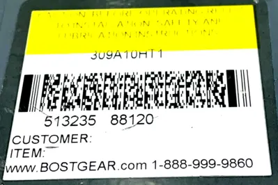 NEW BOSTON GEAR 309A10HT1 GEARBOX RATIO 10:1