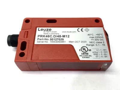 New | in-Stock Leuze Polarized Retro-Reflective Photoelectric Sensor 50127029 Photoelectric Sensors Michigan US | Maverick Industrial Sales #1399934