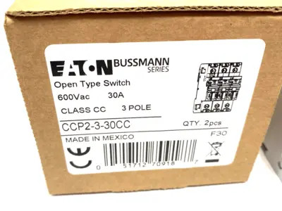 USED EATON FUSIBLE DISCONNECT 3-POLE, OPEN TYPE SWITCH