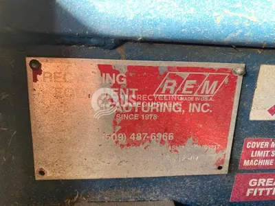 USED REM CC-5 ALUMINUM CAN CRUSHER