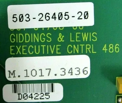 NEW GIDDINGS & LEWIS M.1017.3436 EXECUTIVE CONTROL 486 503-26405-20 M10173436