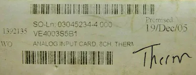 NEW EMERSON KJ3002X1-BG2 THERMOCOUPLE MODULE VE4003S5B1 12P1812X042 KJ3002X1BG2