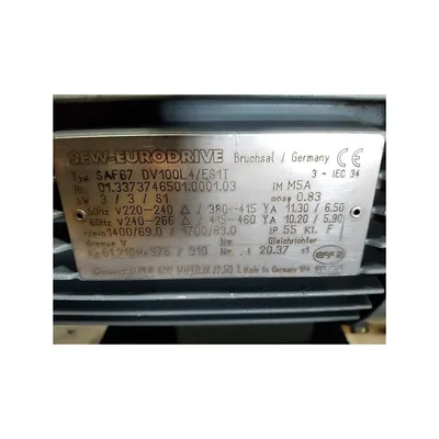 Used 4HP Sew-Eurodrive AC Electric Helical-Worm Gearmotor