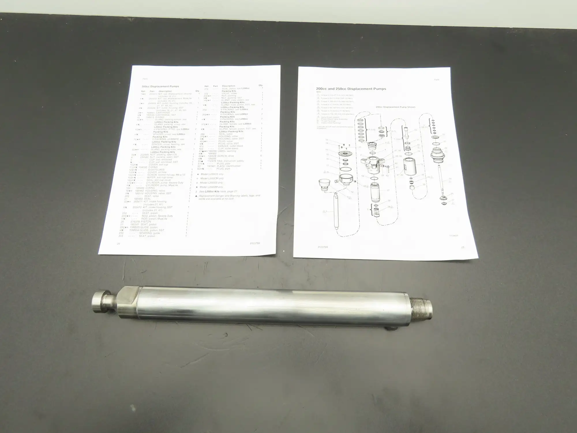 Graco 255571 Check Mate 200cc Displacement Piston Rod L200CS