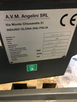 AVM ANGELINI CNC Lathe, in very good used condition, POA