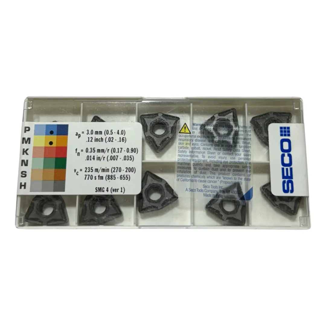 SECO Carbide Insert WNMG433-M3 Grade TP3500 Turning Inserts 10 Pack