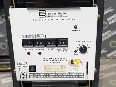 Basler Electric BE1-46N Negative Sequence Overcurrent Relay G1E B80 B2N0F Used